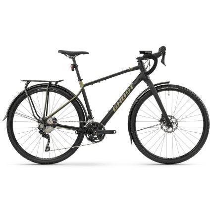 Ghost ASKET Essential EQ - Gravel Bike - 2024 - matt black / light kaki