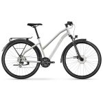 Ghost SQUARE TREKKING Mid - Women Touring Bike - 2024 - light grey / warm grey matt
