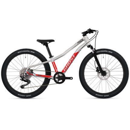 Ghost KATO PRO - 24" Kids Bike - 2024 - rainbow silver / riot red glossy