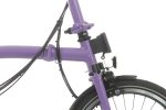 Brompton C Line Explore - 6-Speed - Low Bar - Standard Seatpost - Rear Rack & Dynamo - 16" Folding Bike - 2024 - Pop Lilac - Image 3
