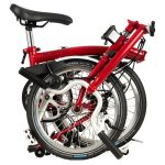 Brompton C Line Utility - 3-Speed - High Bar - Extended Seatpost - 16" Folding Bike - 2022 - house red matt - Image 3
