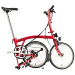 Brompton C Line Utility - 3-Speed - Low Bar - Standard Seatpost - Dynamo - 16" Folding Bike - 2022 - house red matt - Image 2