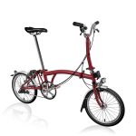 Brompton C Line Utility - 3-Speed - Mid Bar - Standard Seatpost - Dynamo - 16" Folding Bike - 2022 - house red matt