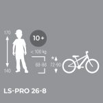 Puky LS-PRO 26-8 - 26" Kids Bike | Shimano / 8 Gears - silver/orange - Image 4