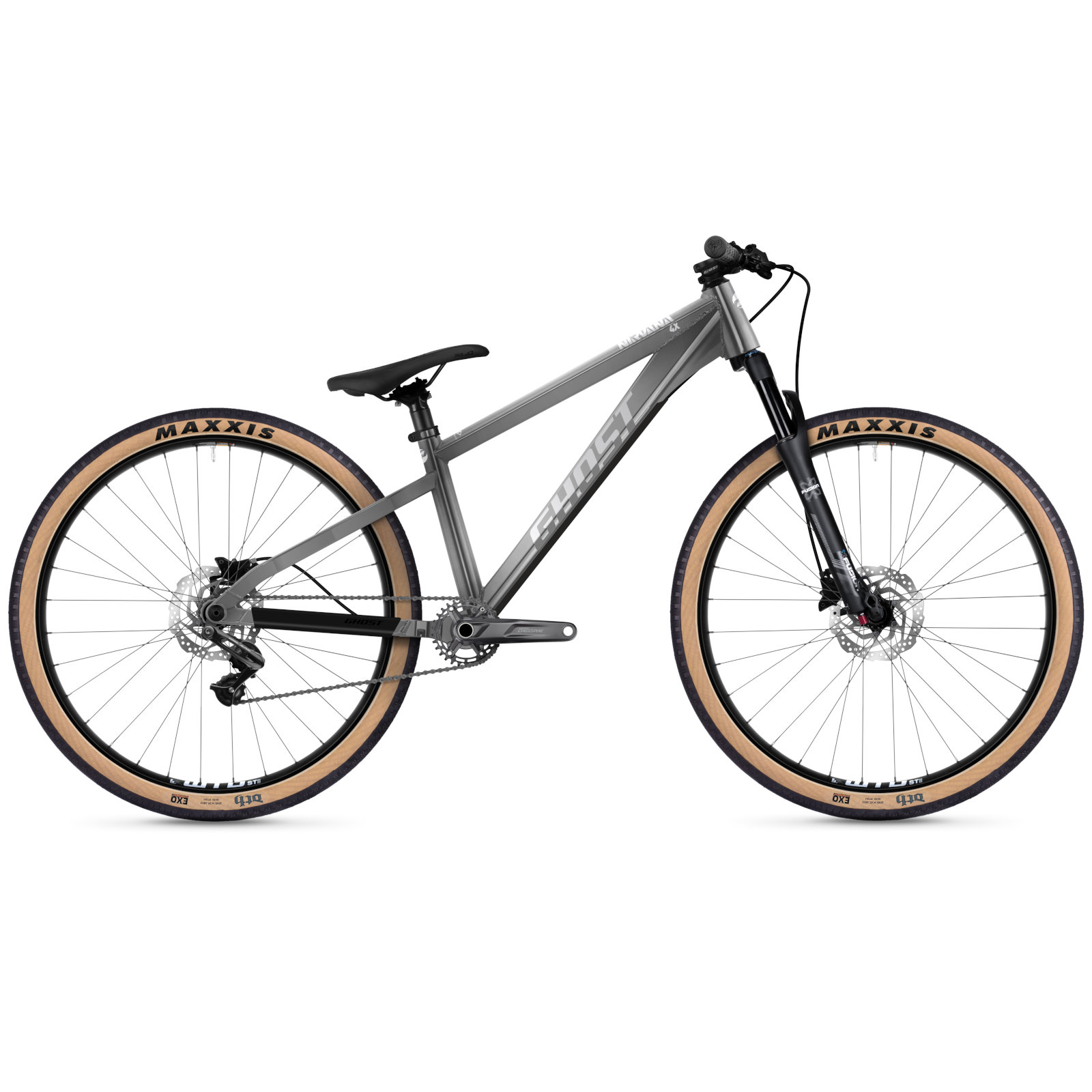 93ni1100-ghost-21-nirvana-4x-al-chrome-1099756.jpg Ghost NIRVANA 4X - 26" Dirt Bike - 2024 - raw alu / chrome - Image 1