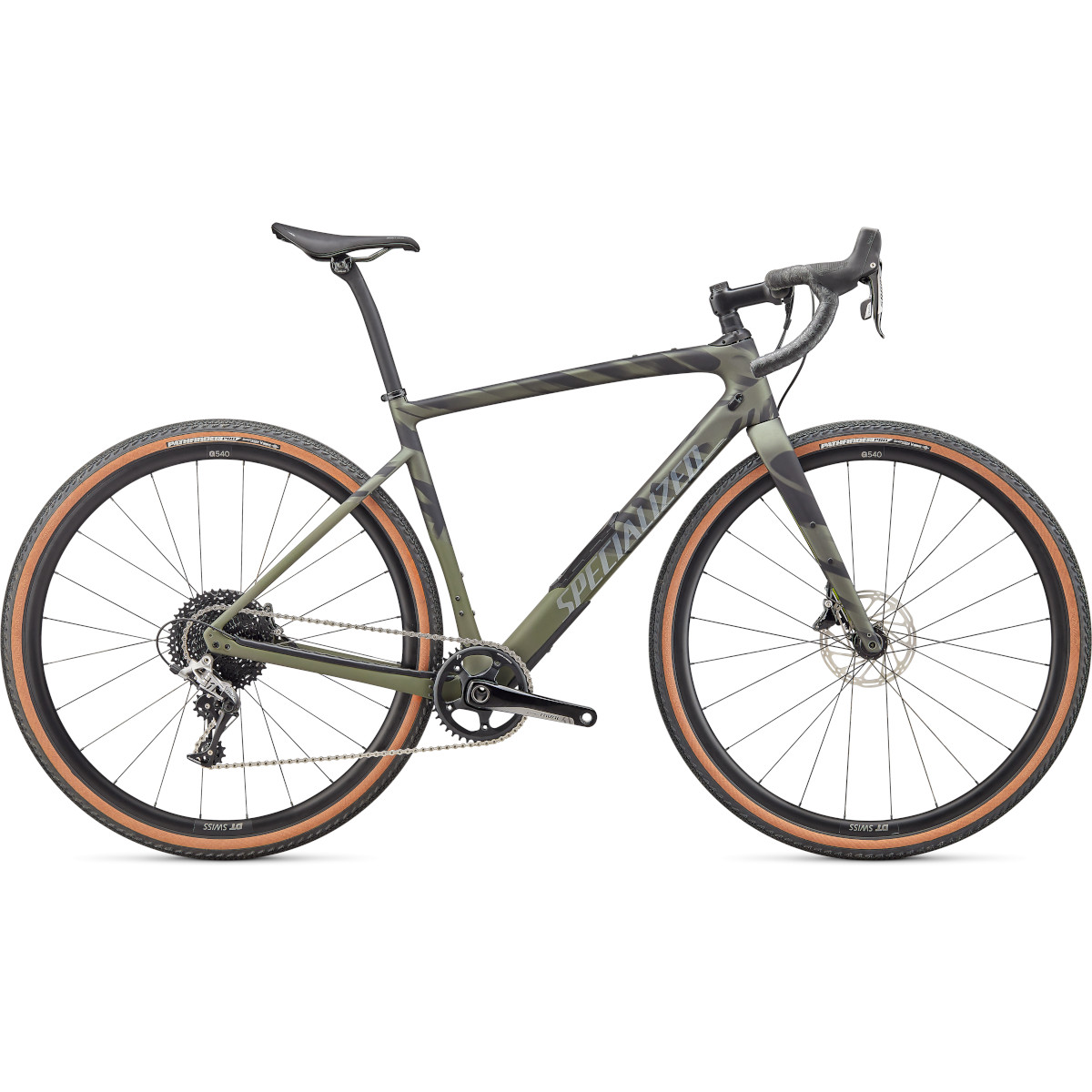 95422-51-diverge-comp-carbon-olvgrn-oakgrn-chrm-1093581.jpg Specialized DIVERGE COMP - Rival - Carbon Gravelbike - 2022 - satin olive / oak / chrome wild - Image 1