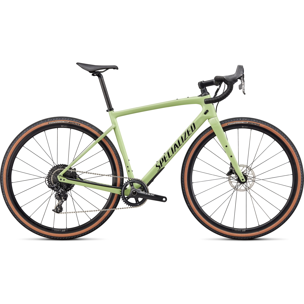 95422-61-diverge-sport-carbon-lmstn-blk-chrm-hero-1093816.jpg Specialized DIVERGE SPORT - Apex - Carbon Gravelbike - 2022 - gloss limestone / black / chrome - Image 1