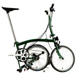 Brompton C Line Utility - 3-Speed - High Bar - Telescopic Seatpost - Dynamo - 16" Folding Bike - 2022 - racing green matt - Image 2