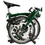 Brompton C Line Utility - 3-Speed - High Bar - Telescopic Seatpost - Dynamo - 16" Folding Bike - 2022 - racing green matt - Image 3