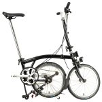 Brompton C Line Utility - 3-Speed - High Bar - Extended Seatpost - Dynamo - 16" Folding Bike - 2022 - black matt - Image 2