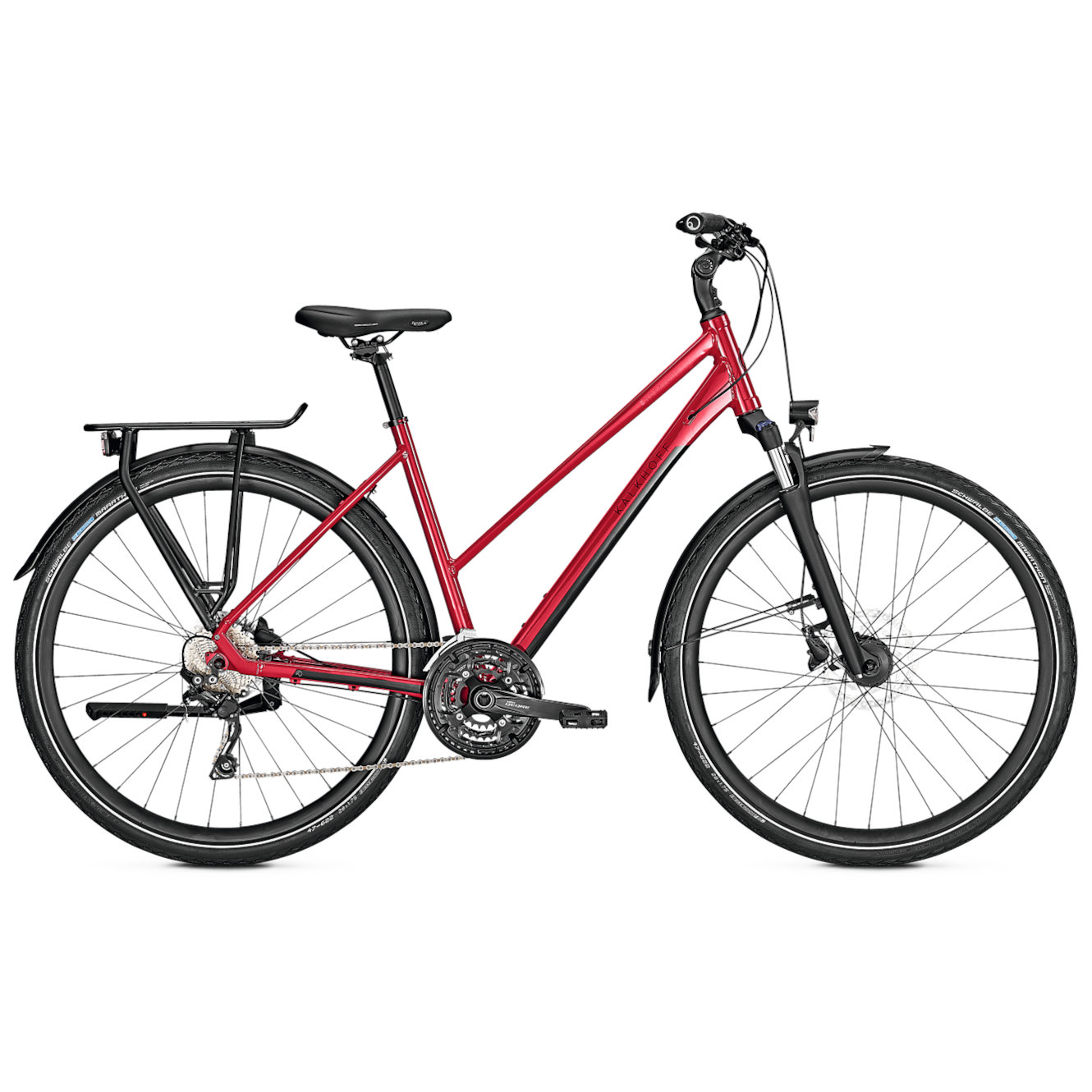 d644029036-kalkhoff-endeavour-30-racingred-glossy-1195230.jpg Kalkhoff ENDEAVOUR 30 - Women Trekking Bike - 2023 - racingred glossy - Image 1
