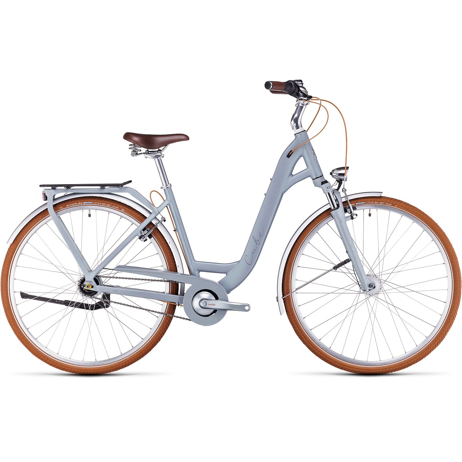 ella-cruise-metallicstone-grey-1362804.jpg CUBE ELLA CRUISE - Easy Entry City-Bike - 2023 - metallicstone / grey - Image 1