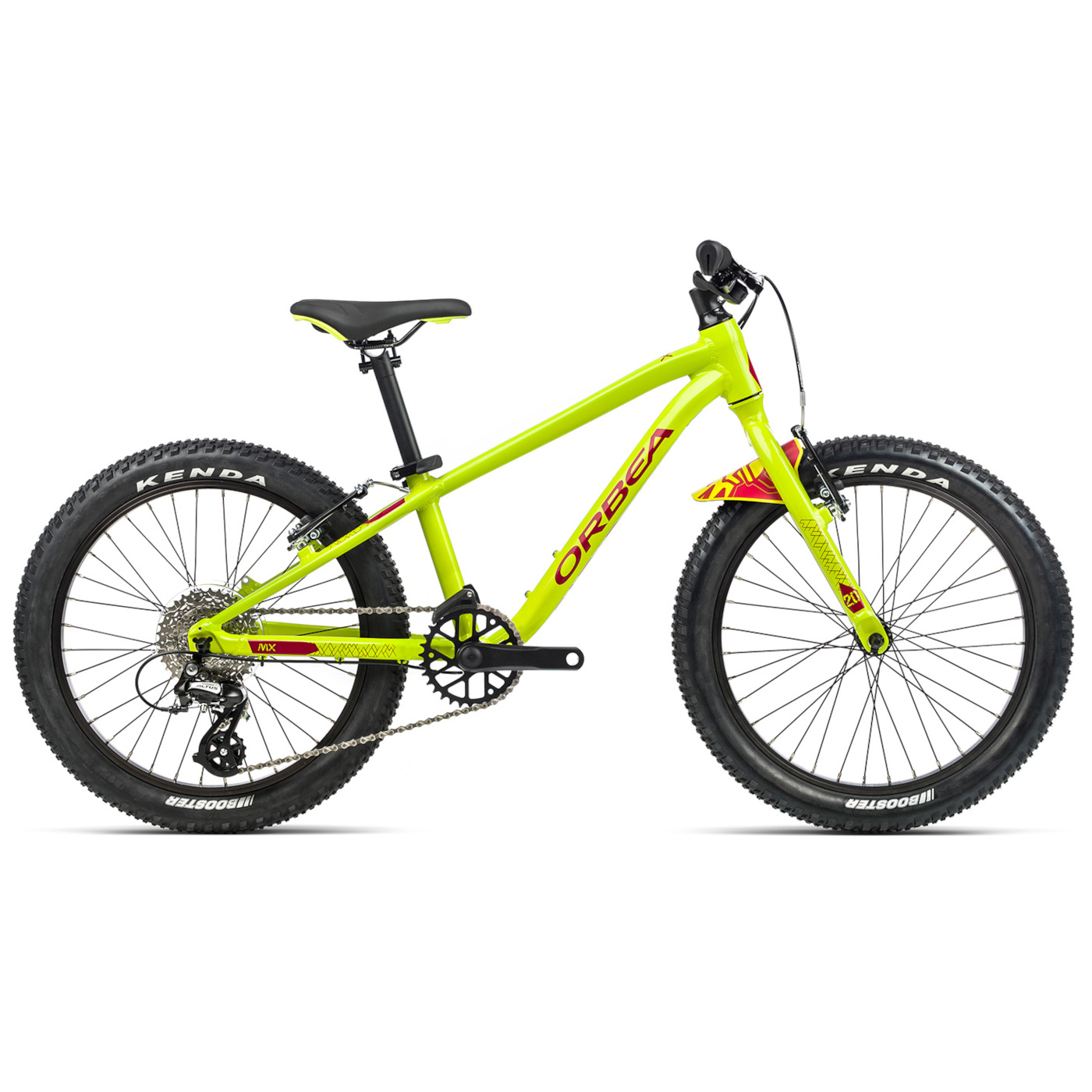m005ttcc-orbea-i6-side-mx-20-team-1-1180274.jpg Orbea MX 20 TEAM - 20" Kids Bike - 2023 - Lime Green - Red (gloss) - Image 1