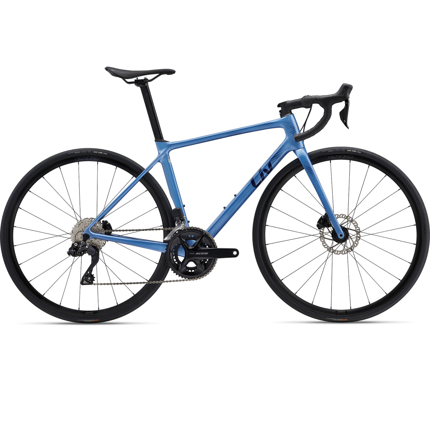 my23langmaadvanced1disc-pc-coloraestorilblue-1470403.jpg Liv LANGMA ADVANCED 1 - Shimano 105 Women Road Bike - 2023 - estoril blue - Image 1