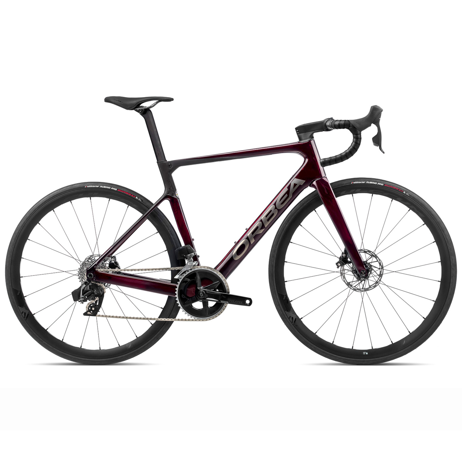 n119ttcc-bs-side-orbea-orca-m31eltd-1-1408743.jpg Orbea ORCA M31eLTD - Rival eTap AXS Road Bike - 2023 - Deep Red- Carbon (gloss/matt) - Image 1