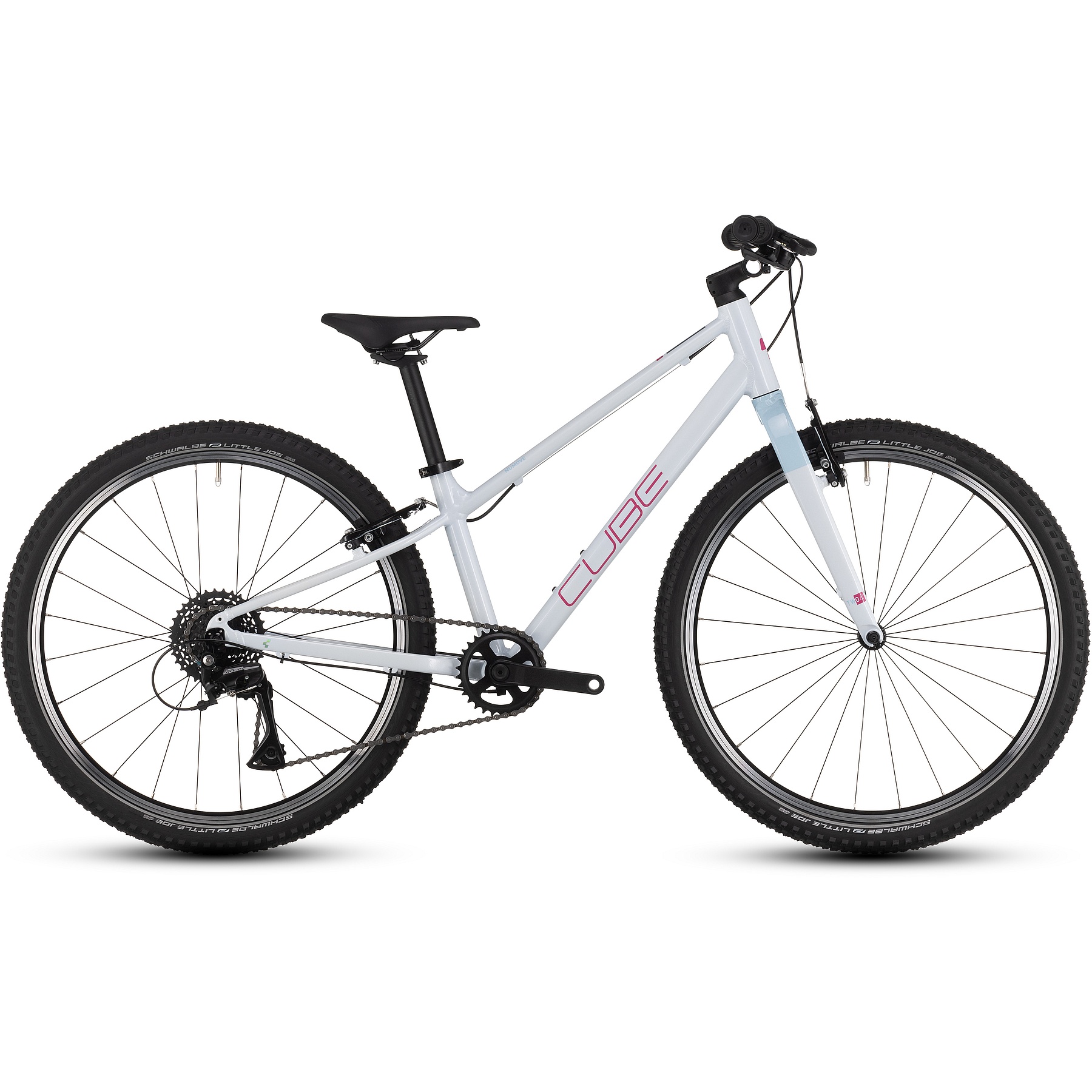 numove-240-flashwhite-pink-1-1638225.jpg CUBE NUMOVE 240 - 24" Kids Bike - 2024 - flashwhite / pink - Image 1