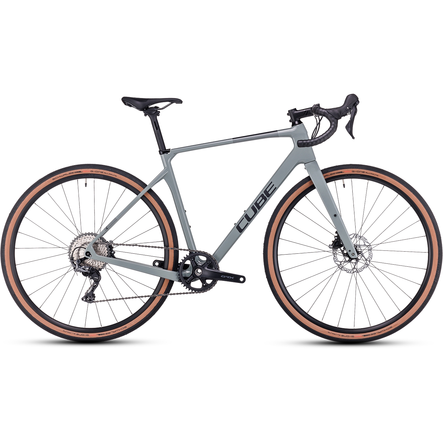 nuroad-c62-pro-swampgrey-black-1409247.jpg CUBE NUROAD C:62 Pro - Carbon Gravel Bike - 2023 - grey / black - Image 1