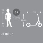 Puky JOKER Scooter - black/white - Image 2