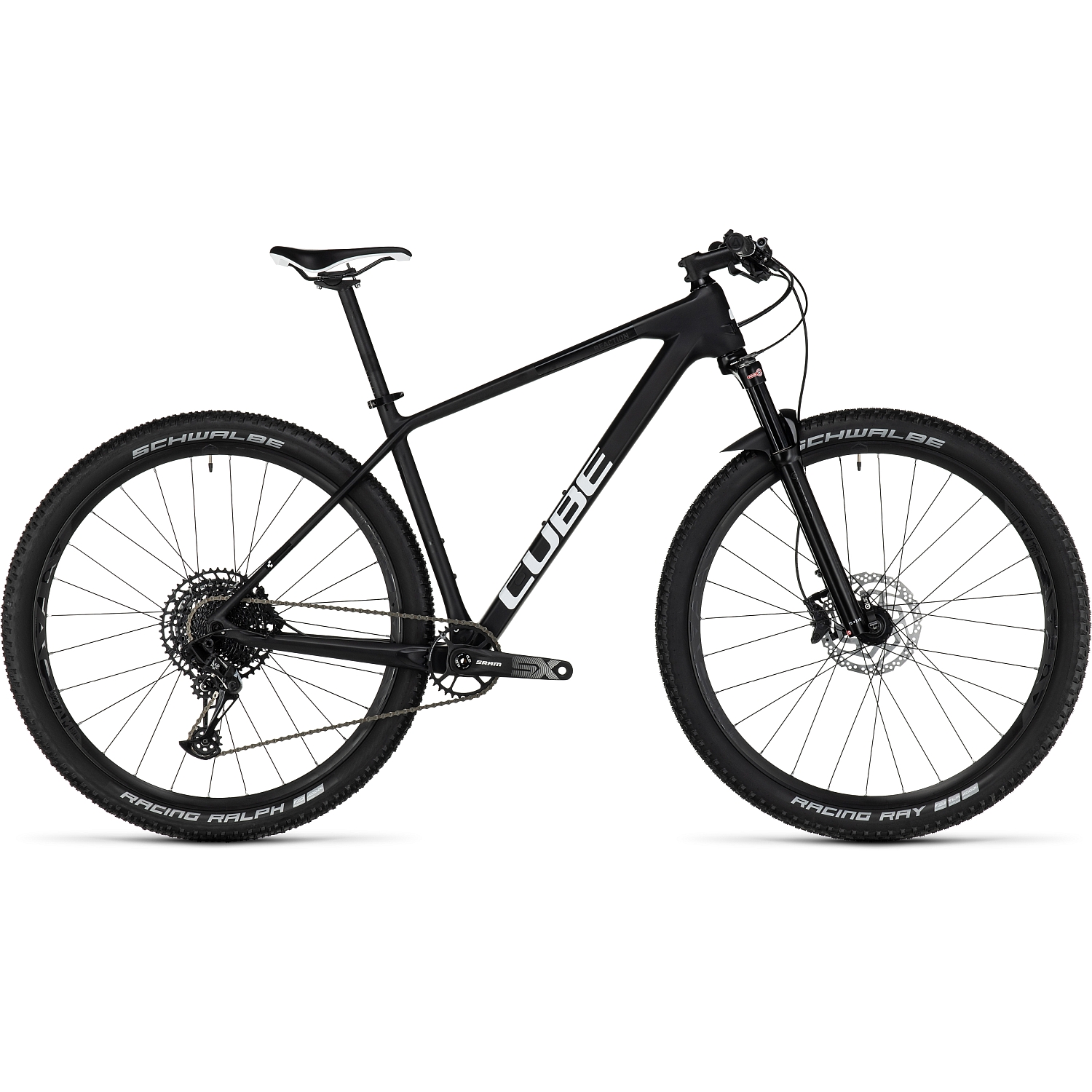 reaction-c62-one-carbon-white-1410145.jpg CUBE REACTION C:62 ONE - 29" Carbon Mountainbike - 2023 - carbon / white A00 - Image 1