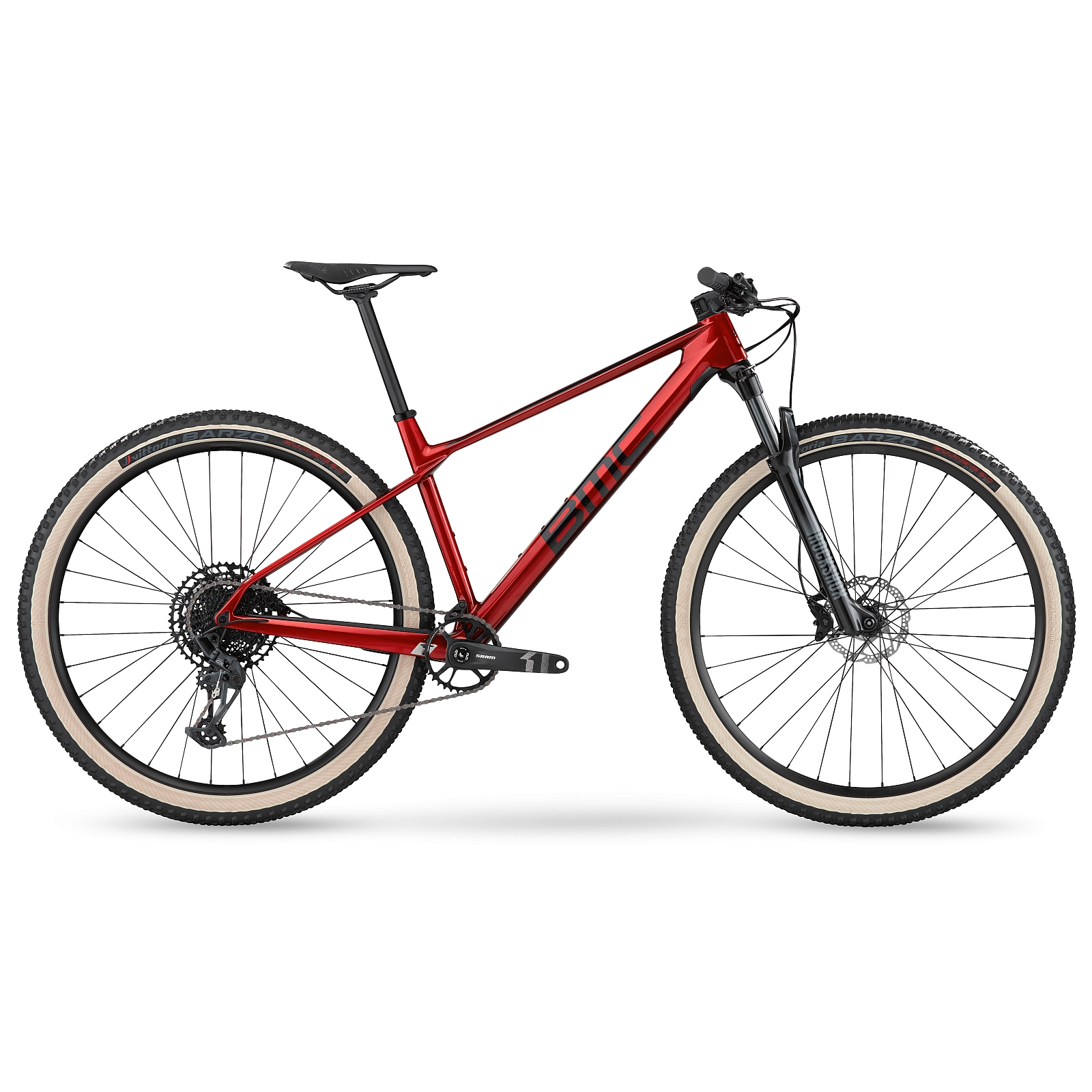twostroke-01-four-metallic-cherry-red-black-01-1318942.jpg BMC TWOSTROKE 01 FOUR - 29" Carbon Mountain Bike - 2023 - metallic cherry red / black - Image 1